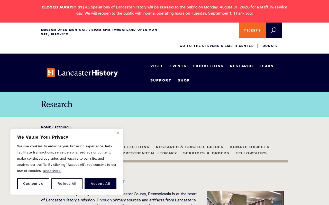 Lancaster city directory research resources at LancasterHistory
