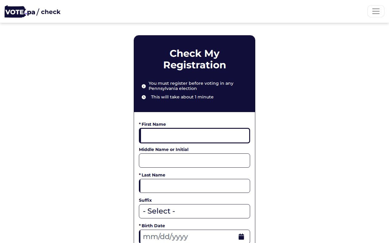 Lancaster residents directory Pennsylvania voter status lookup
