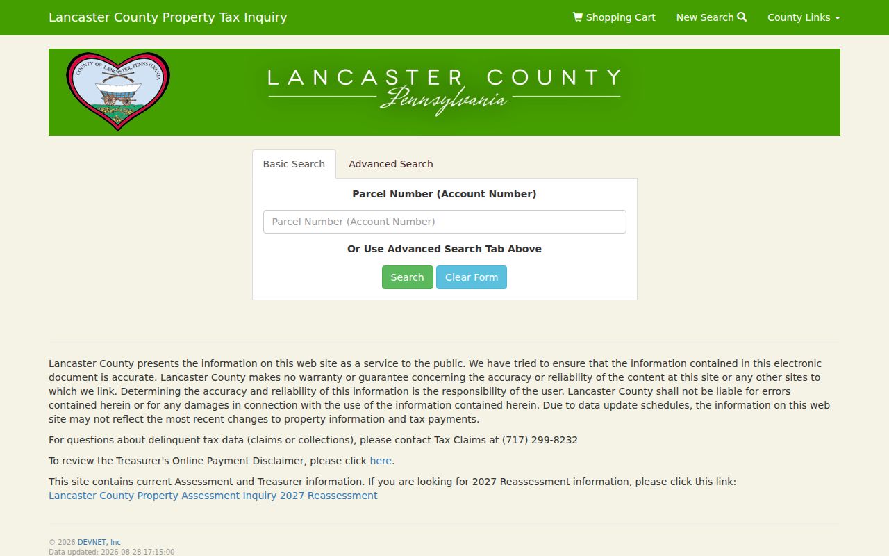 Lancaster residents directory property tax inquiry search