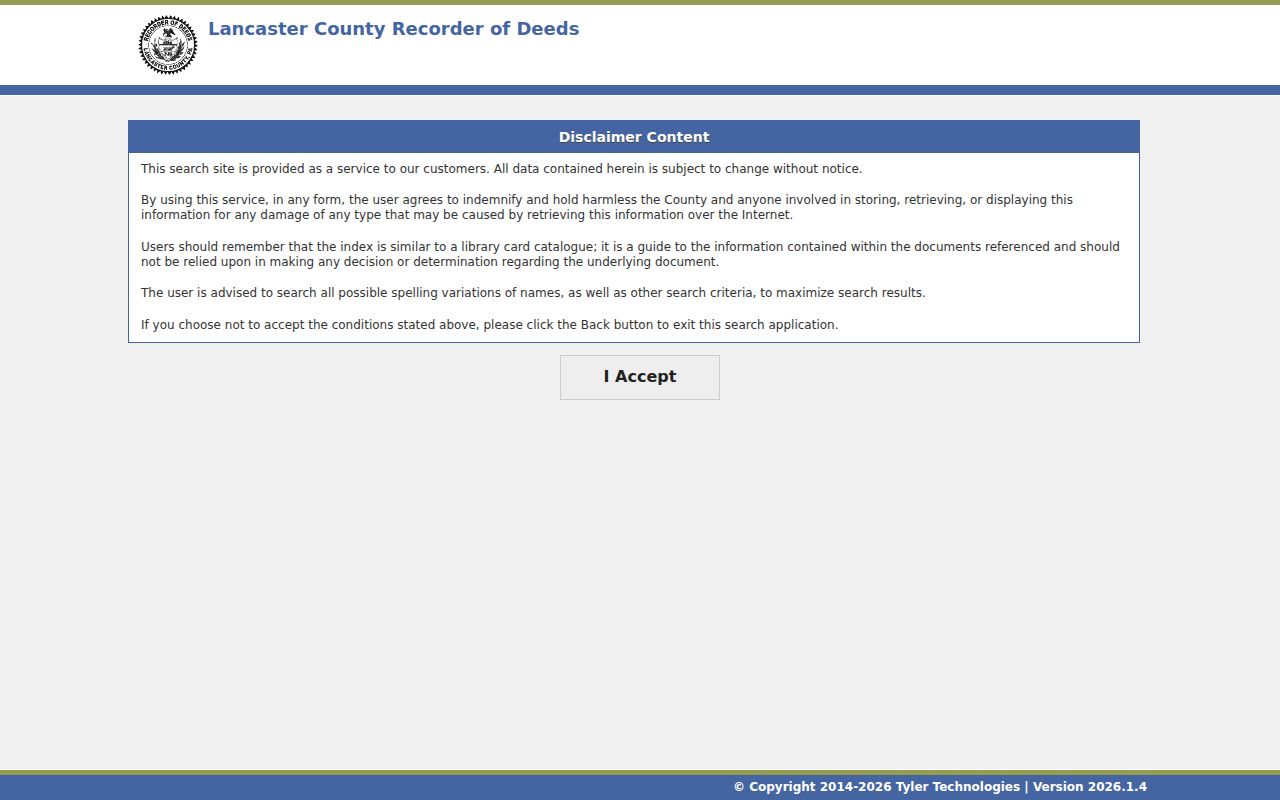 Lancaster residents directory Recorder document index