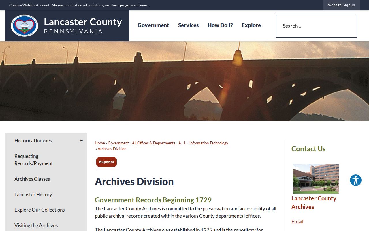Lancaster previous residents research at the Lancaster County Archives