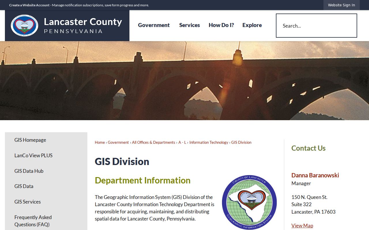 Lancaster ZIP code directory GIS and LanCo View parcel resources